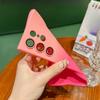 Suitable for Samsung S25edge Liquid Magnetic Suction Mobile Phone Case S24ULTRA Two Color Gradient Protective Case with Lens Film