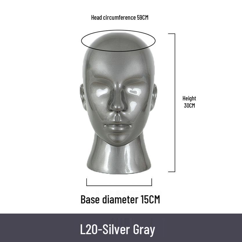 Multifunctional Display Mannequin Head for Spray Paint Hat, Bow Tie, Glasses, and Mask Props