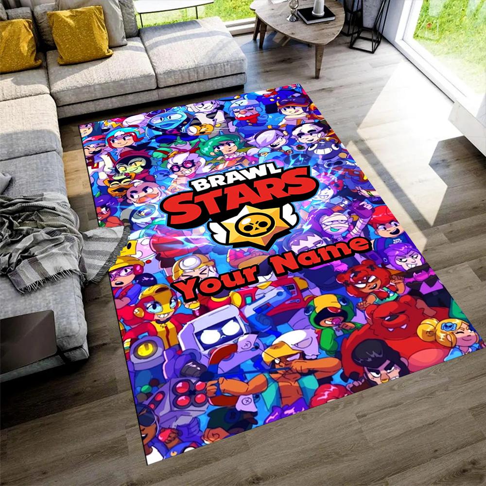 Supercell Personalized Name Carpet Perfect for Bedrooms Outdoor Decorate room Hallway Antislip Carpet Office home decor