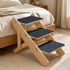 Wooden Pet Staircase Portable Adjustable Dog Ramp for Sofa Access
