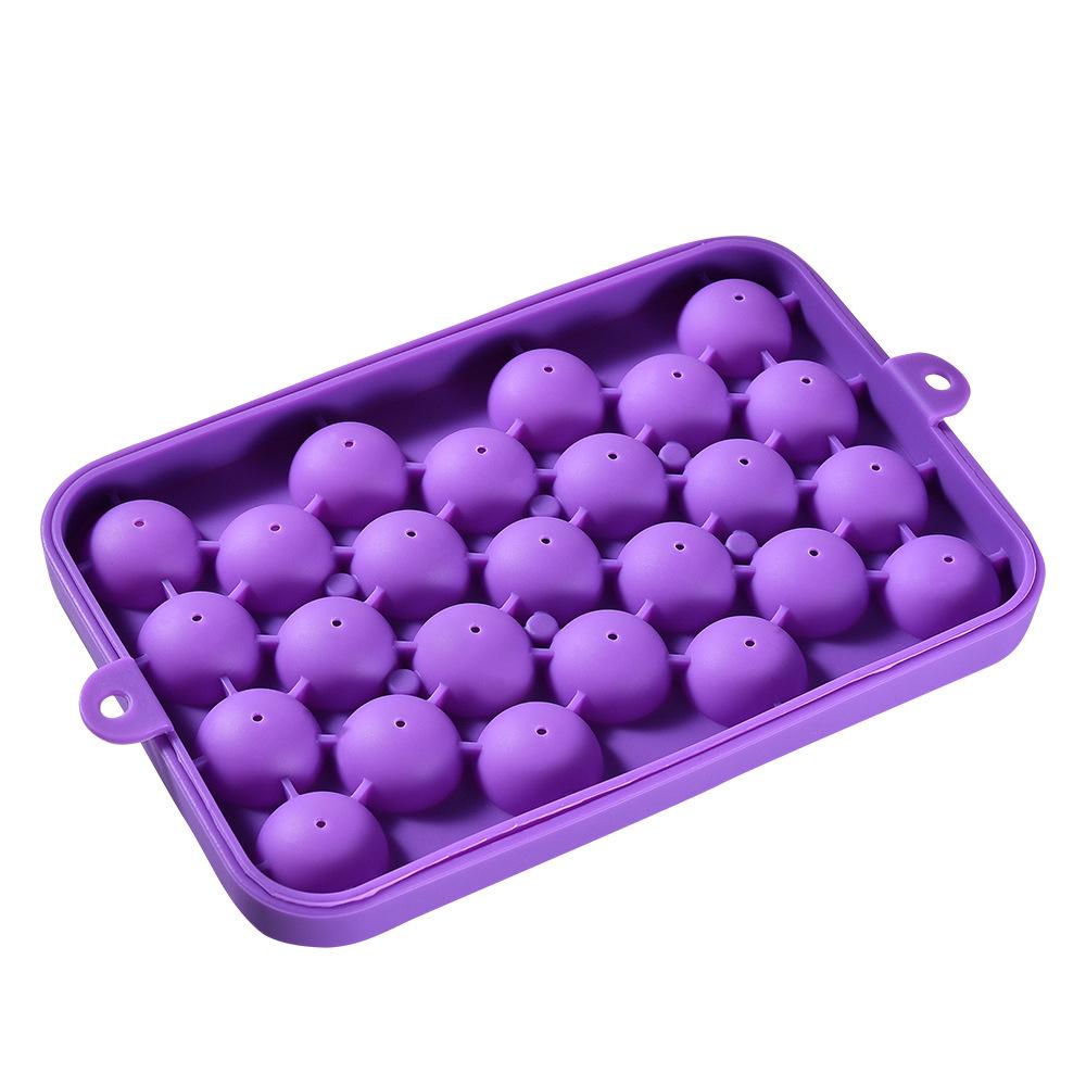 New 25-Grid Silicone Ice Ball Cube Tray - Small Round Balls Mold