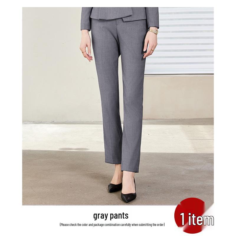 

Женский темно-синий костюмный комплект петит для весны/осени - Профессиональная одежда для собеседований и бизнеса XXXXL