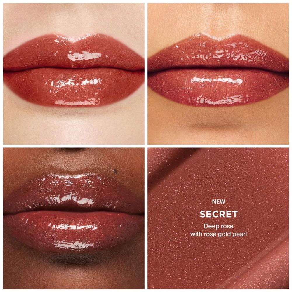 HourGlass Phantom VolumizinG Glossy Lip Balm .05 Oz   1.7 G Secret 85 Deep Rose With Rose Gold Pearl