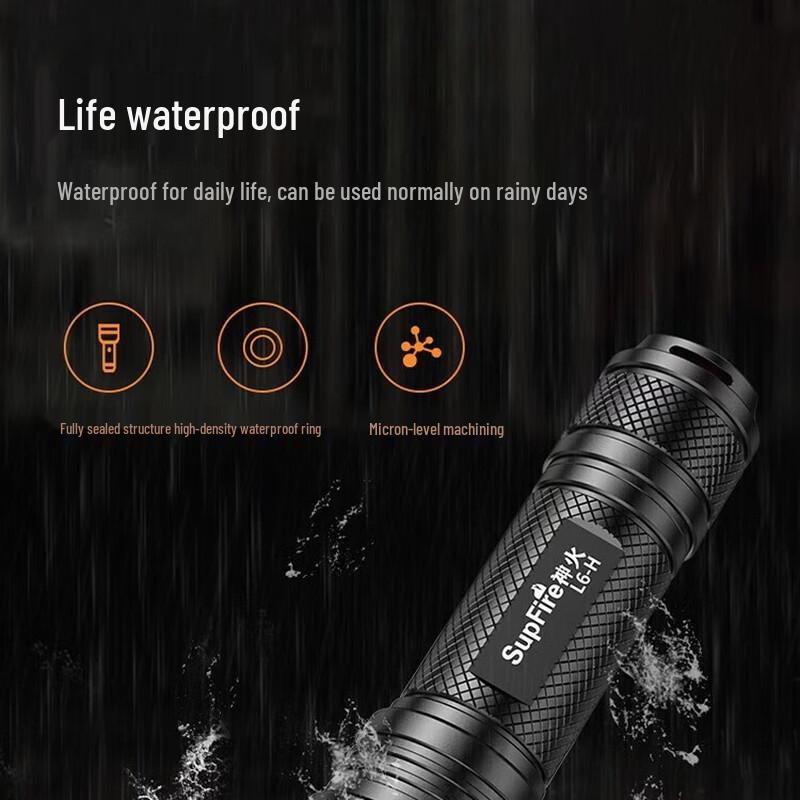 SUPERFIRE L6-H Rechargeable Flashlight