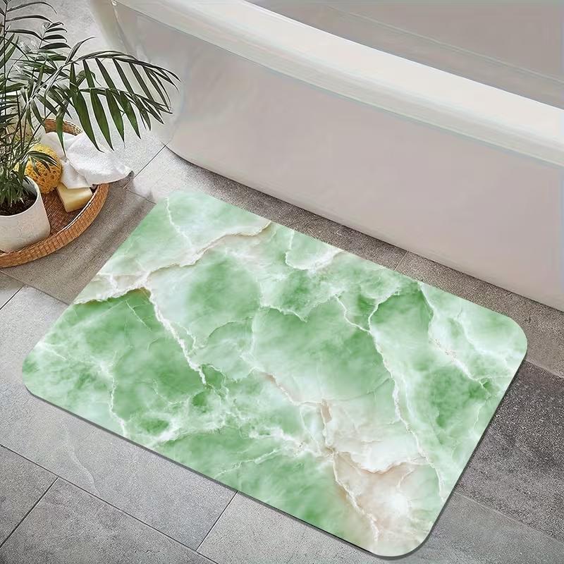 Luxury Gold Foil Orange Marble Print Doormat Soft Non-Slip Golden Fluid Art Floor Carpet Modern Kitchen Living Room Entryway Rug