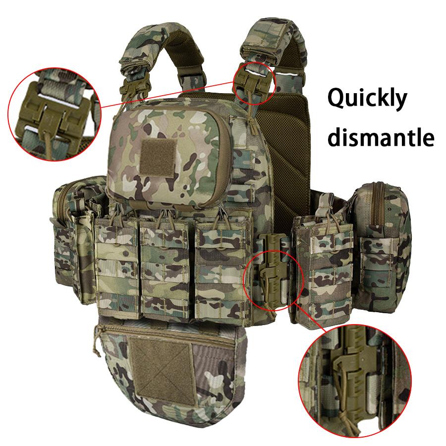 Quick-release training vest training vest molle multifunctional outdoor vest equipment