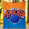 1pc New York Knicks Theme Blanket - Digital Print, Polyester, Cozy for All Seasons, Perfect for Outdoor, and Travel