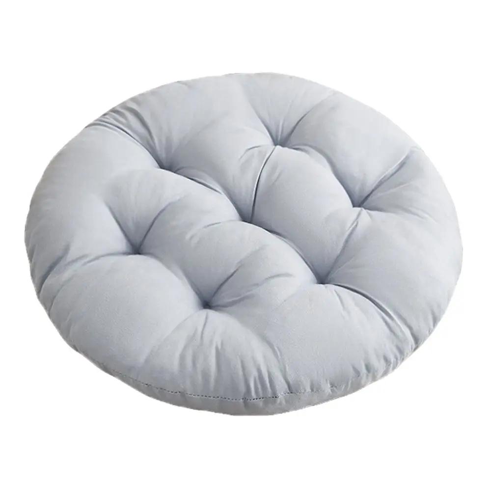 Non-slip Durable Nap Pillow Round Pad Solid Color Thicken Chair Cushion Non-slip Seat Cushion Winter