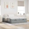 VidaXL Ottoman Bed Frame and Mattress Light Grey 160x200cm Faux Leather, Bed Frame with Storage, Bed Frame 3311234