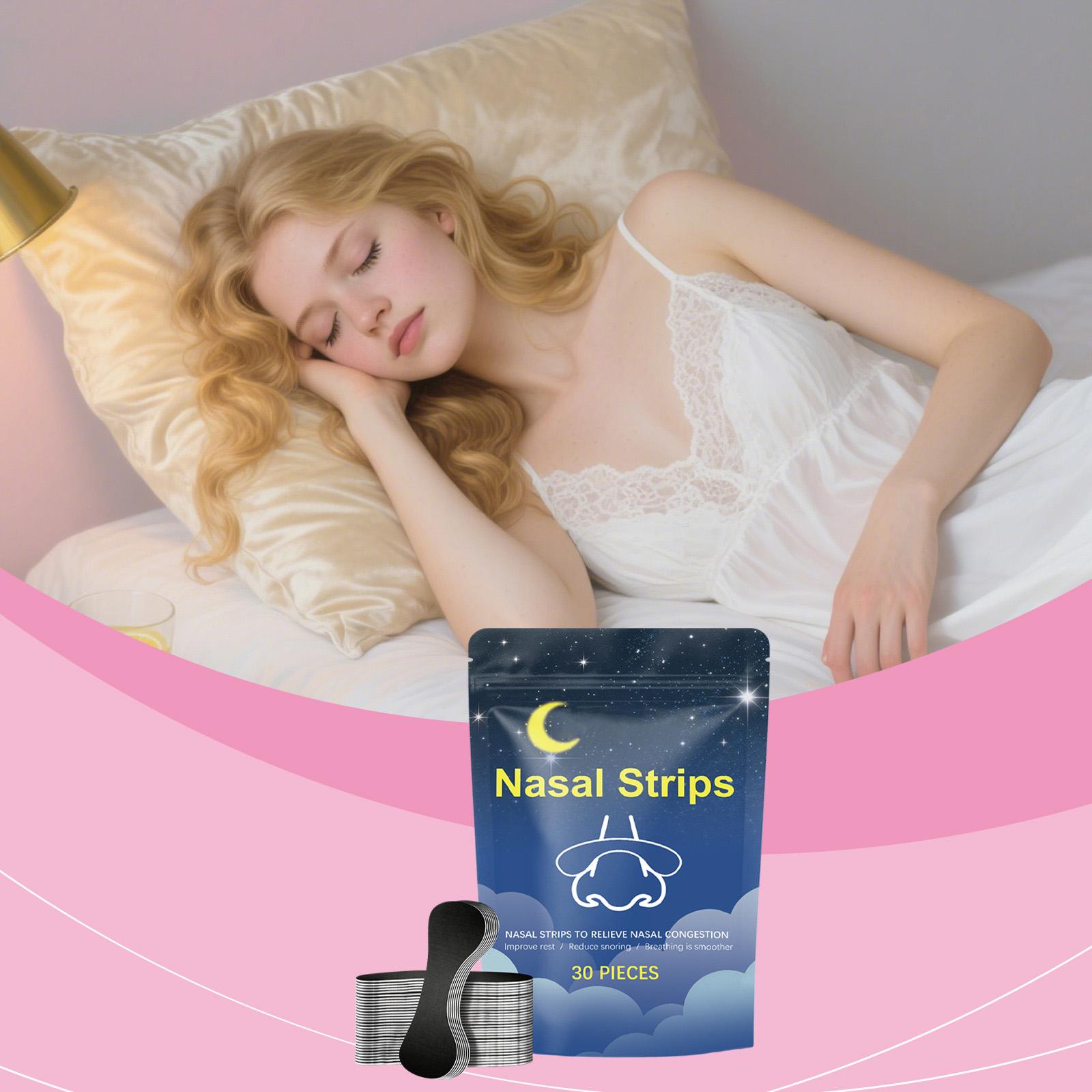 Носовые пластыри, Пластыри от храпа, Носовые пластыри Предотвращают храп, Уменьшают храп, Заложенность носа и Улучшают сон one size