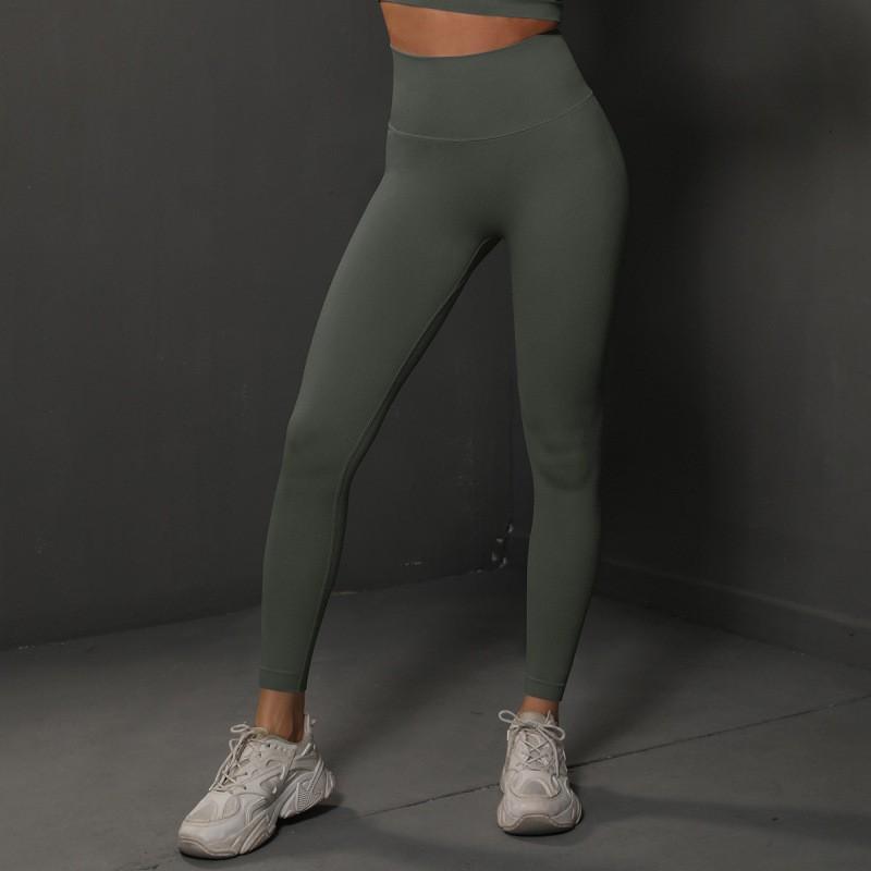 High Waist Seamless Yoga Leggings Women With Butt Lift Effect 90% Nylon 10% Spandex Tight Fit Workout Pants Running Gym