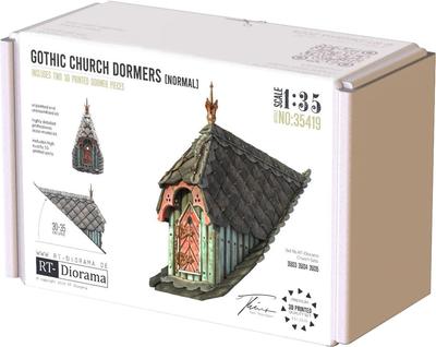 RT Diorama Gothic Church Roofed Window Diorama Scenery Model Kit RTD35419 1/35 (Scenery)