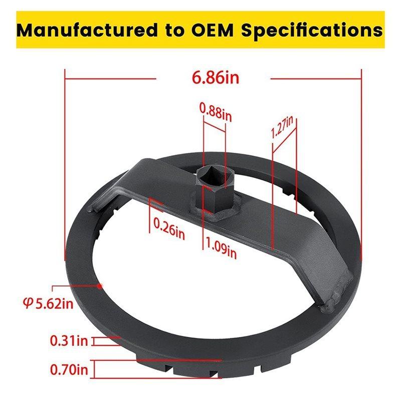 Durable-Fuel Tank Cap Lid Removal Puller Tool Retainer Wrench For Toyota Lexus RX330, RX350 Rx450h Fuel Pump