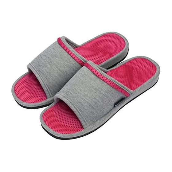 Alphax Healthy Slippers, Foot Pots, Women s, Mega Pressure Fumippapa, Pink (Guigui Type), 23.0-25.0cm, Mesh Material