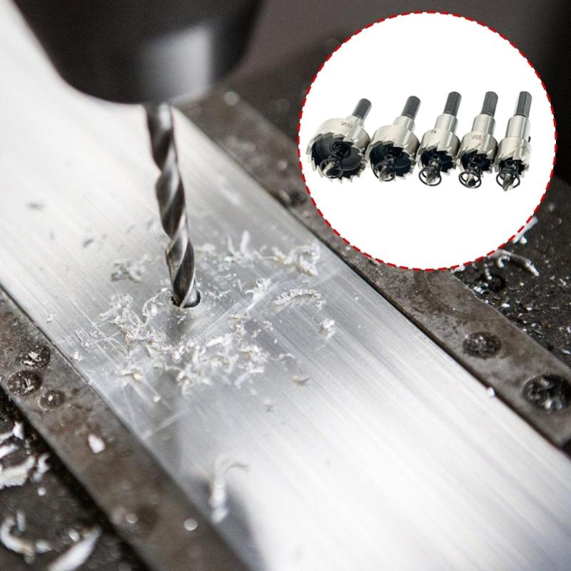High Speed Steel Hole Cutter Set 15-40mm Suitable for Stainless Steel Iron & Wood Drilling Professional And DIY Projects