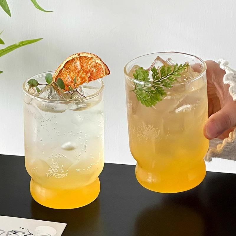 Simple Wine Glass Cups,Creative Beer Cocktail Glasses Mugs, Iced Americano Coffee Mug,Juice Water Glass Cups,Bar Kitchen Tools
