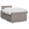 Vidaxl Letto Continentale Con Materasso, Taupe, Tessuto, 120X200 Cm