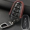 For Peugeot 208 3008 5008 2008 DS5 DS3 Citroen X7 Remote PU Leather 2 3 4 Button Key Fob Chain Ring Cover Case Holder Protector