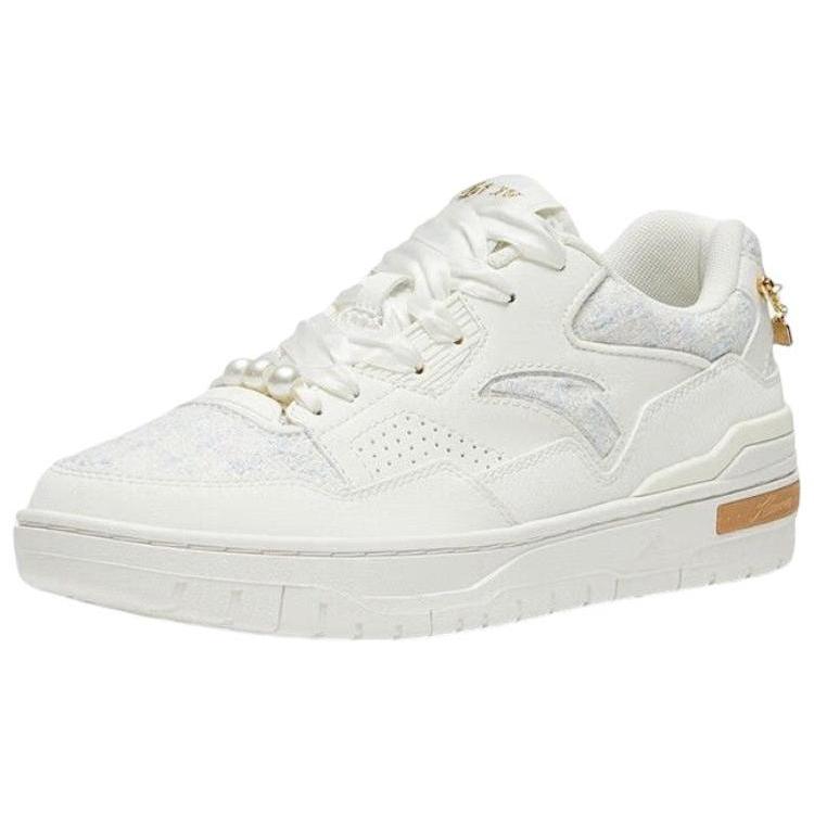Anta Flame 4.0 Low top Skateboard Shoes Women's White Yellow 122328081-2