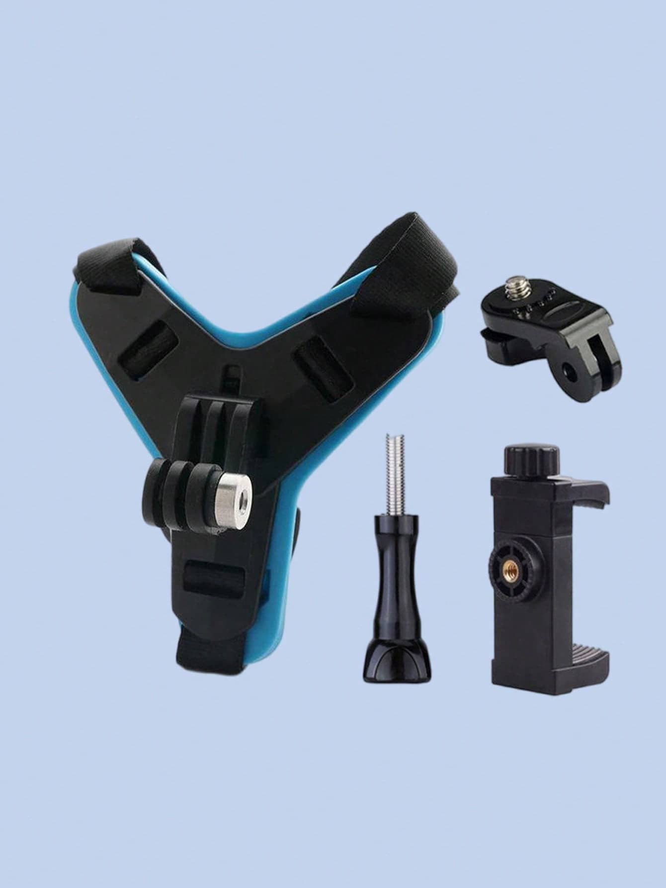 

Universal Motorcycle Helmet Chin Mount - Integrated Action Camera Bracket, Quick-Release POV Shooting Mount