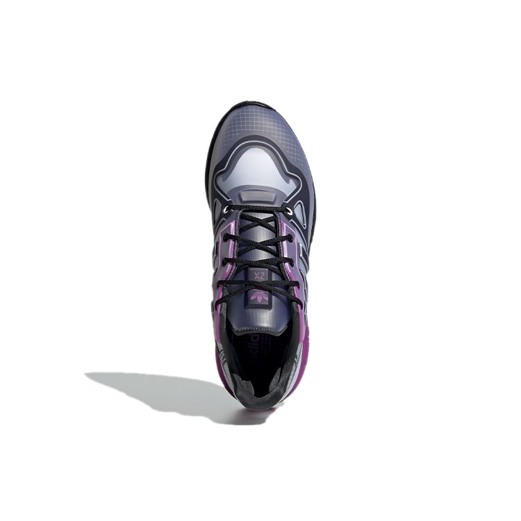 Adidas Originals ZX 2K Boost Futureshell Synthetic Leather Cushioning Sports Breathable Low-Top Lifestyle Shoes Unisex Sneakers Blue Purple GZ5222