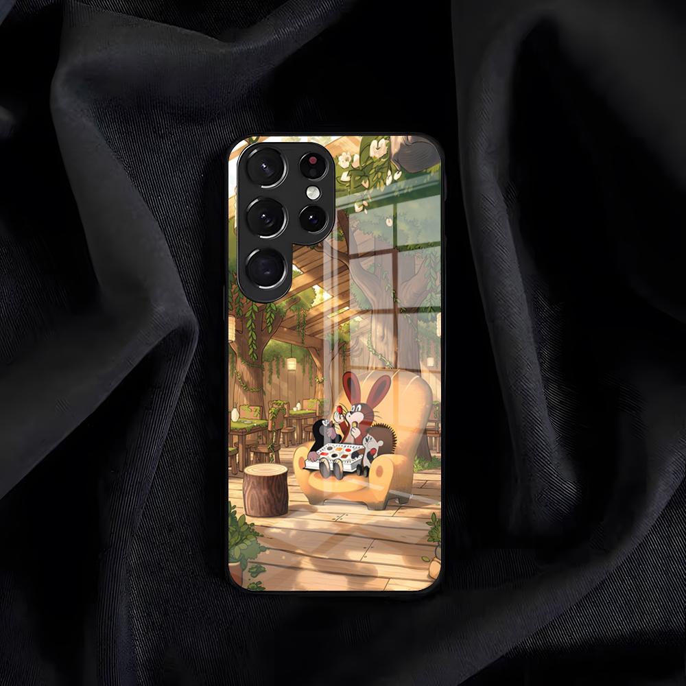 Cute The Little Mole Phone Case For Samsung S26 S25 Edge S24 S23 S22 S21 S20 Ultra Plus FE Glass Cover