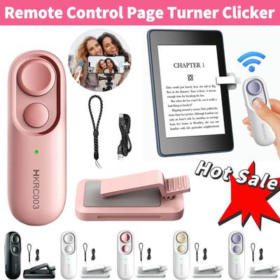 Remote Page Turner Phone Camera Video Record Remote Triggers Clicker Page Turner for Kindle Paperwhite Oasis Kobo EReaders