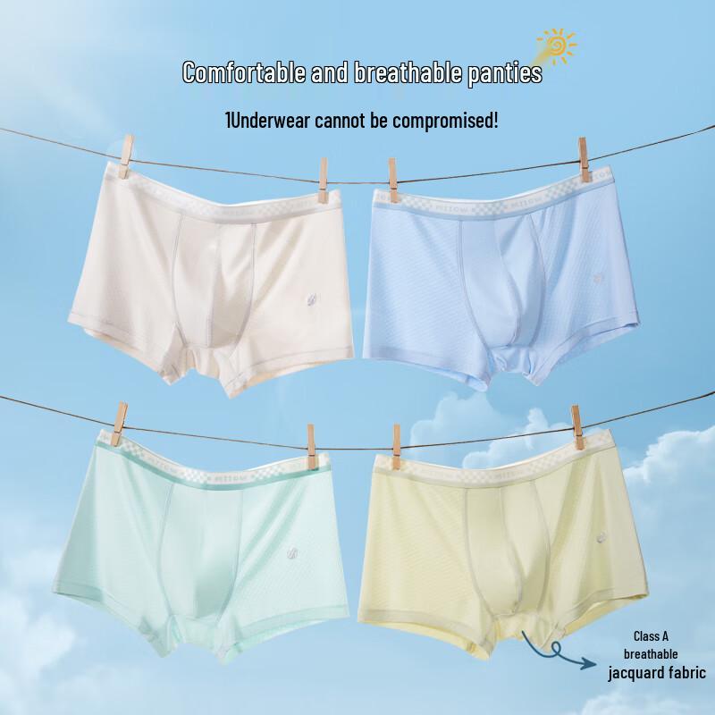 MaoRen Boys 7A Antibacterial Youth Underwear 4-Pack XL