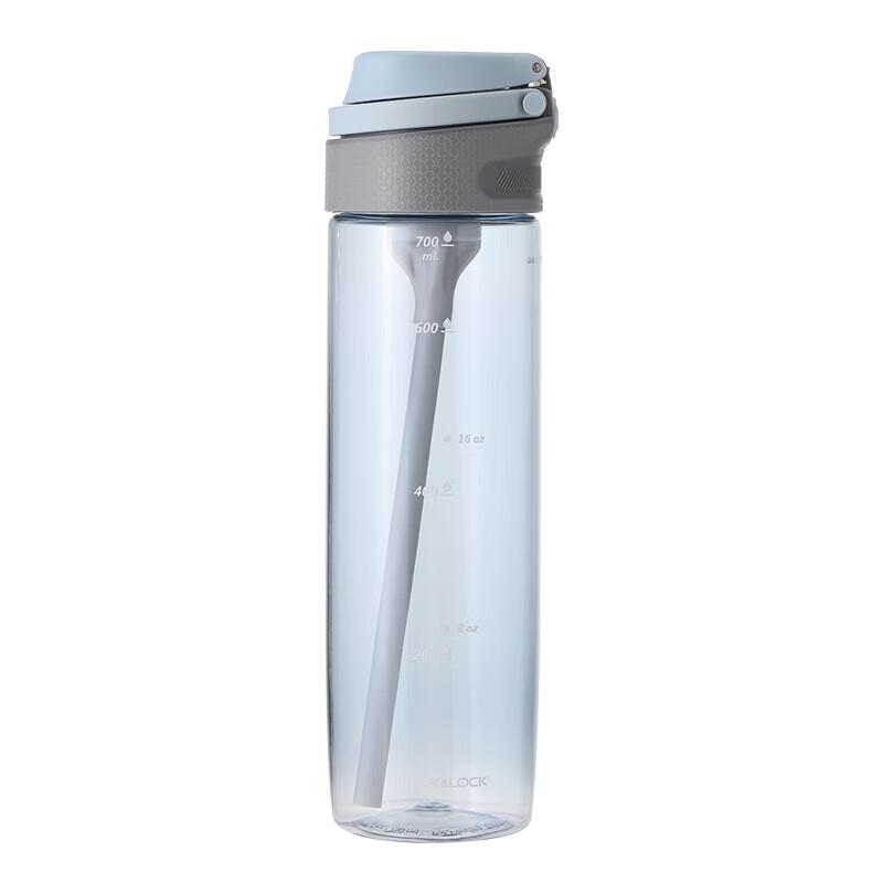 LocknLock Flip-Top Straw Sports Water Bottle 750ml