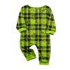 Family Matching Christmas Print Pajama Set Long Sleeve Round Neck Top and Pants Loungewear