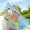 Niedźwiedź Panda B-Bubu-Dudu Anime Kreskówka Anime Ręcznik Plażowy Kąpielowy Miękki Chłonny Ścierka Prezenty dla Dzieci Na Kemping Siłownia