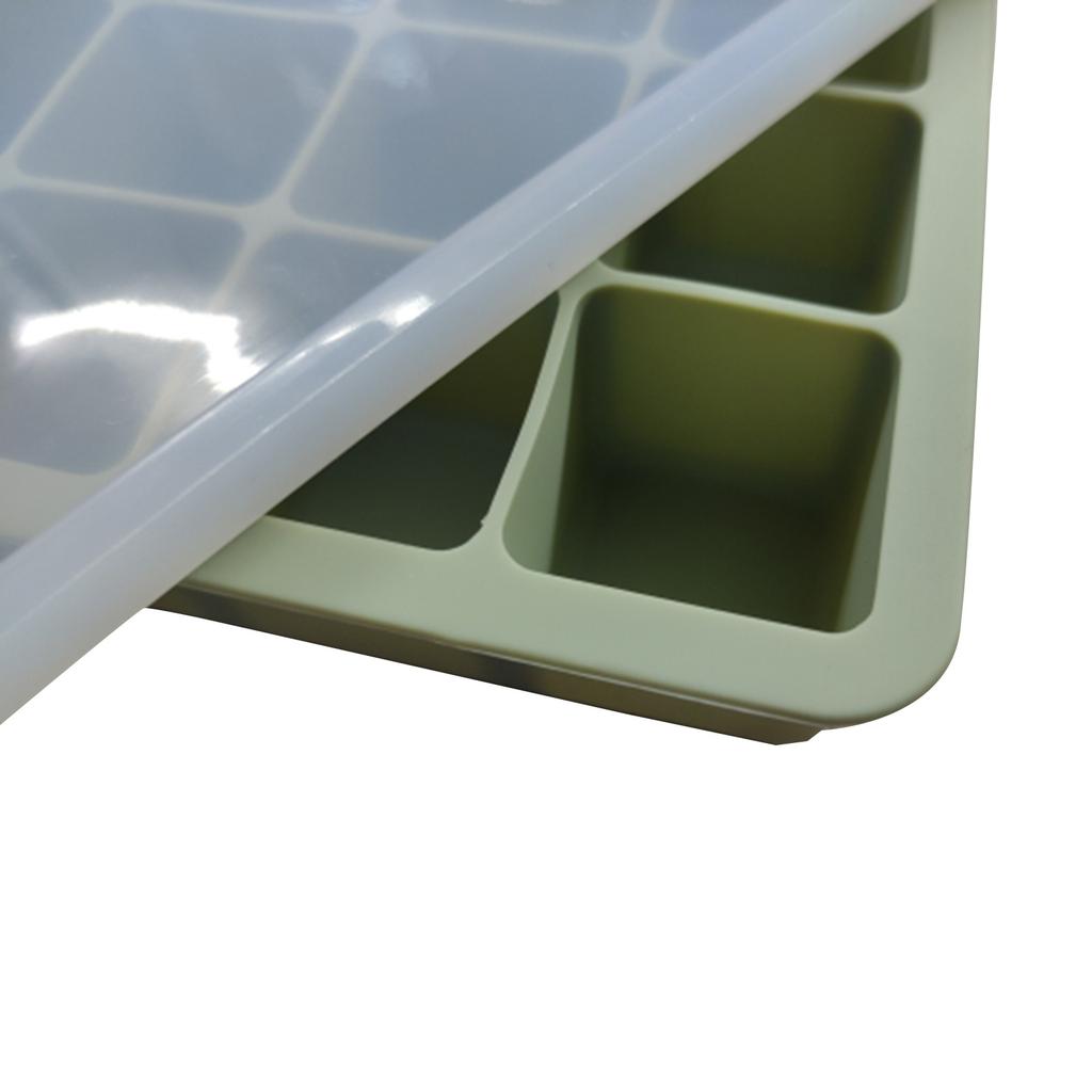 Ice Cube Trays Premium Silicone Ice Cube Moulds with Lid Flexible BPA-Free for Chilled Drinks Whiskey Cocktails Reusable