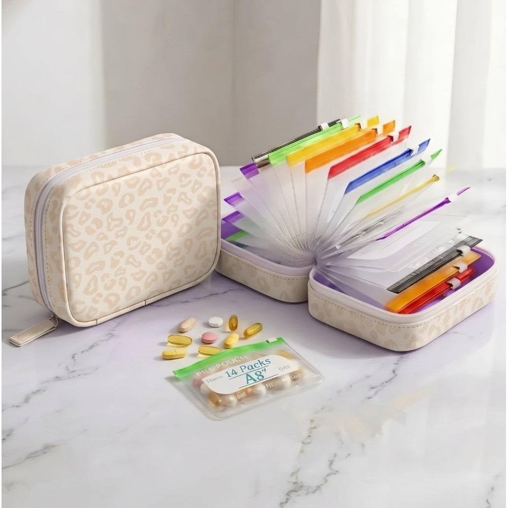 Waterproof Pill Pouch Organizer BPA-Free Medicine Box Bag Durable Pill Storage Holder  Daily Travel