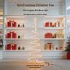 1.8m Tungsten Wire Spiral Christmas Tree Lights, Simple Ins Style, Festive Glow