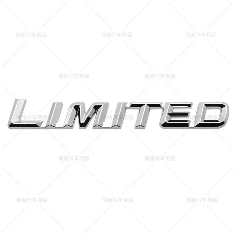 3D Metal LIMITED Letters Rear Trunk Emblem Sticker Car Side Fender Badge Decals For Toyota Highlander Accessories
