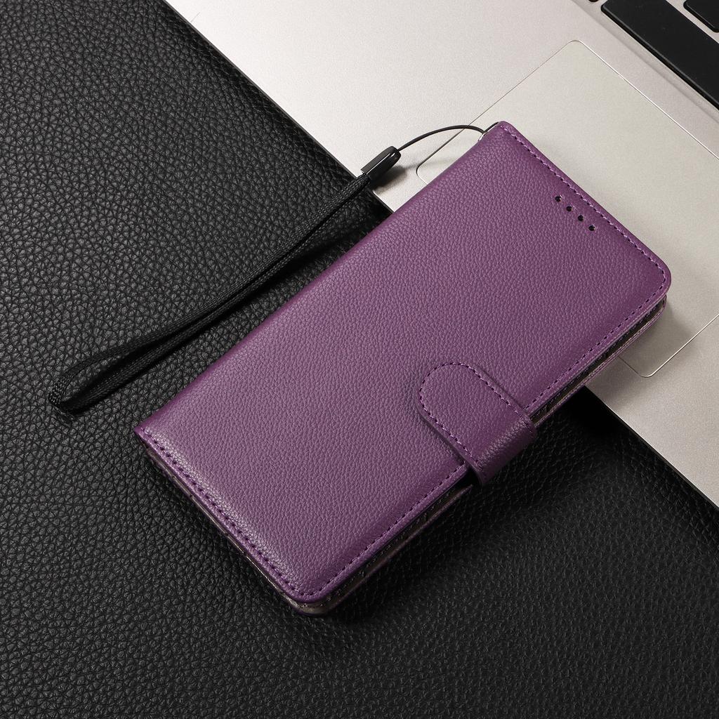 For iPhone 17 Pro Max Case RFID Blocking 3 Card Slots PU Leather Phone Cover with Wrist Strap