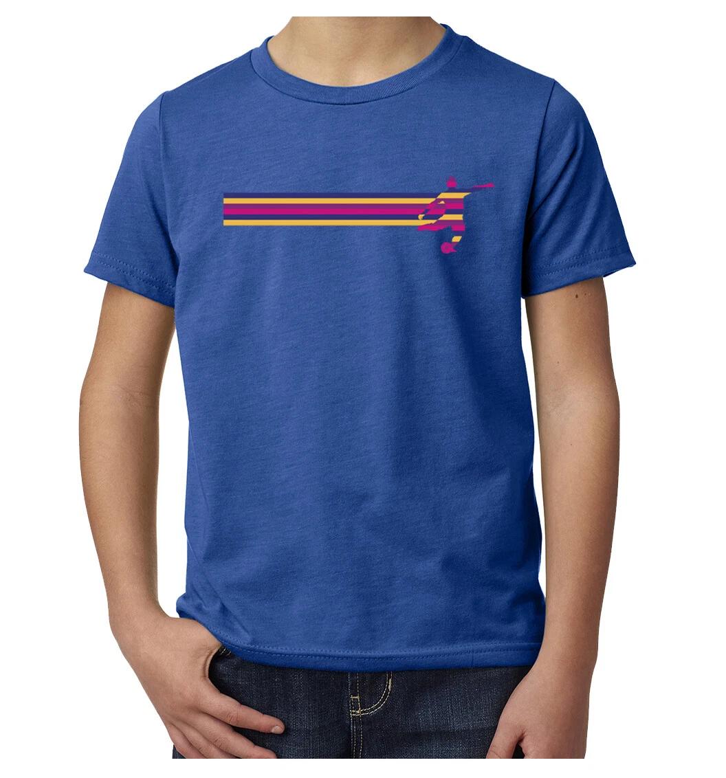 Colorful Soccer Player, Youth Soccer T-Shirts, Soccer Graphic Tees 4XL