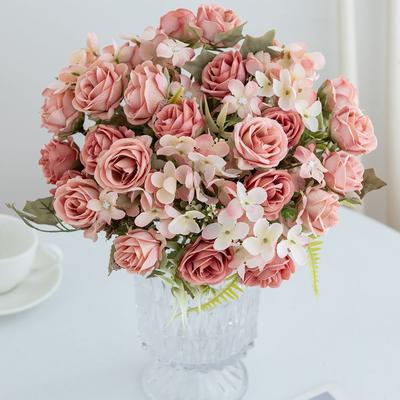 1/3PCS Artificial Flowers Silk Roses Festival Home Vases Outdoor Garden Bonsai Wedding Bridal Bouquets Room Table Decor DIY Gift