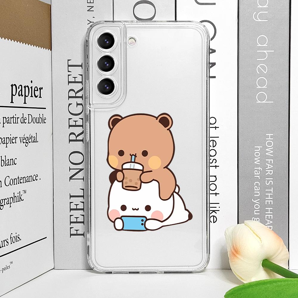 

Смешной Мультяшный Чехол для Телефона Пара Dudu Bubu для Samsung Galaxy A55 A54 A53 A14 A16 A36 A13 A15 A25 A07 5G Мягкая Крышка Парные Чехлы Galaxy A14 4G