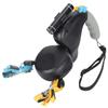 Haustier DoubleHead Zugseil One for Two Traction Dog DoubleEnded Leine mit LED-Licht(Schwarz )
