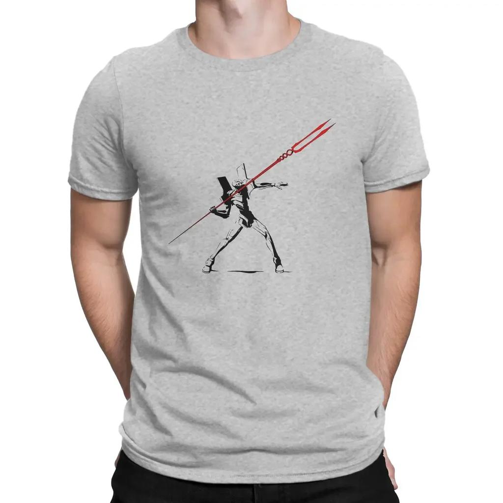 Banksy Street Graffiti Artist Vintage Tee Shirt Short Sleeve Crewneck T-Shirts Pure Cotton Idea BanksyGelion T Shirt