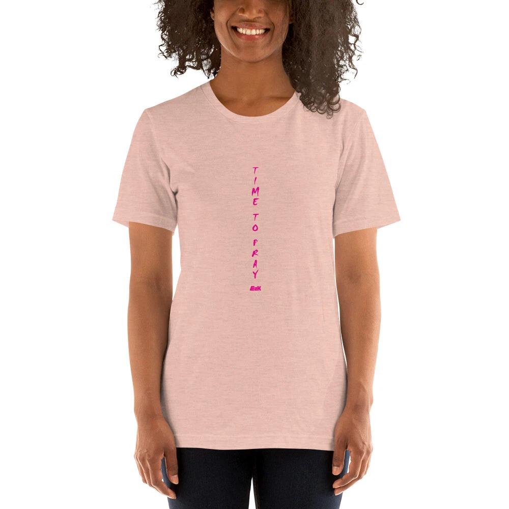 E2K Time to pray Unisex T-Shirt God Jesus Christ gospel faith grace trust love S