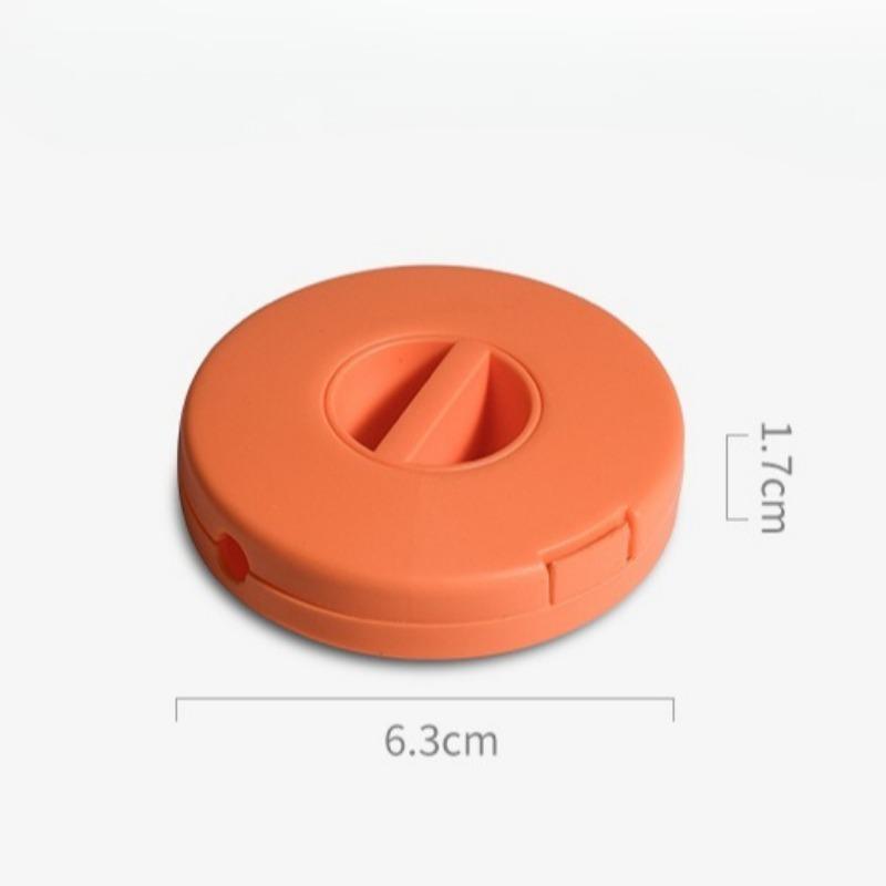 Retractable Portable Cable Organizer - Round Earphone Wire Management Box, Travel Wire Winder