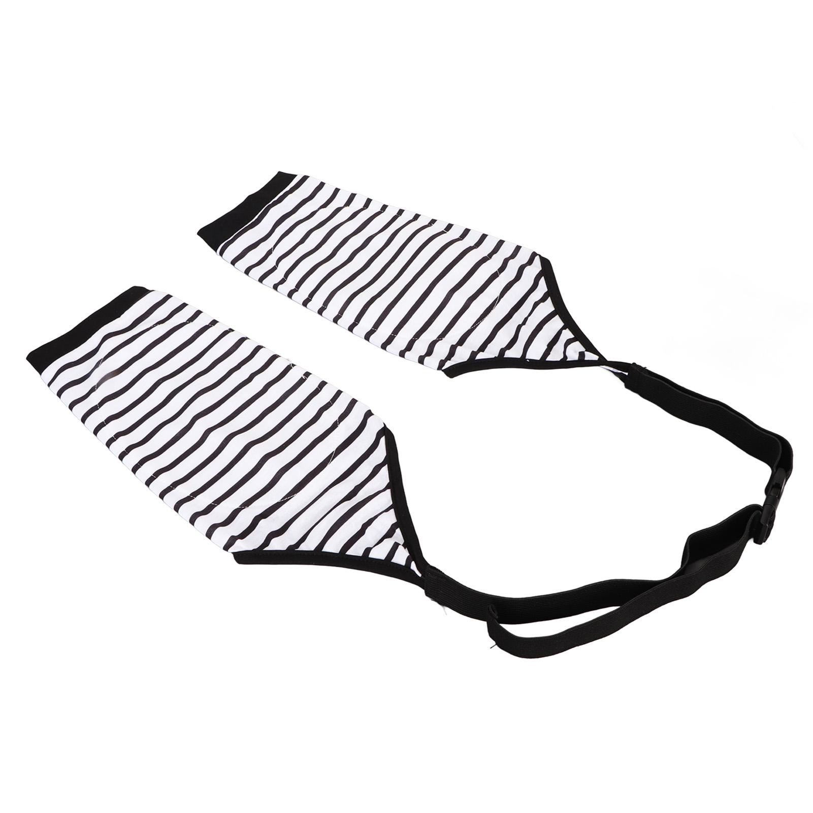 

Dog Elbow Brace Protector Soft Breathable Prevent Licking Wearable Striped Dog Recovery Front Legs Sleeve XL