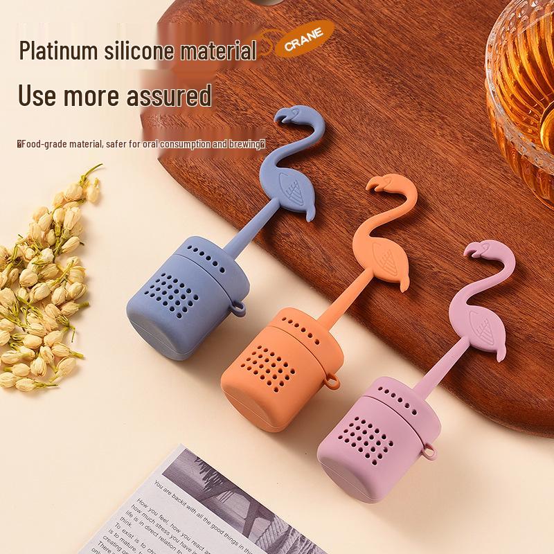 Flamingo Silicone Tea Infuser - Creative Cartoon Tea Brewer & Filter Tool