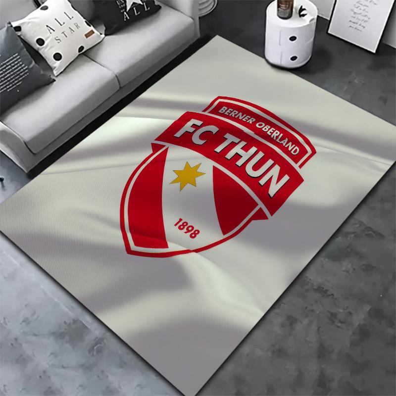 Fc Thun Logo Carpet Rug For Living Room Bedroom Home Sofa Decoration Kids Play Nonslip Floor Mat