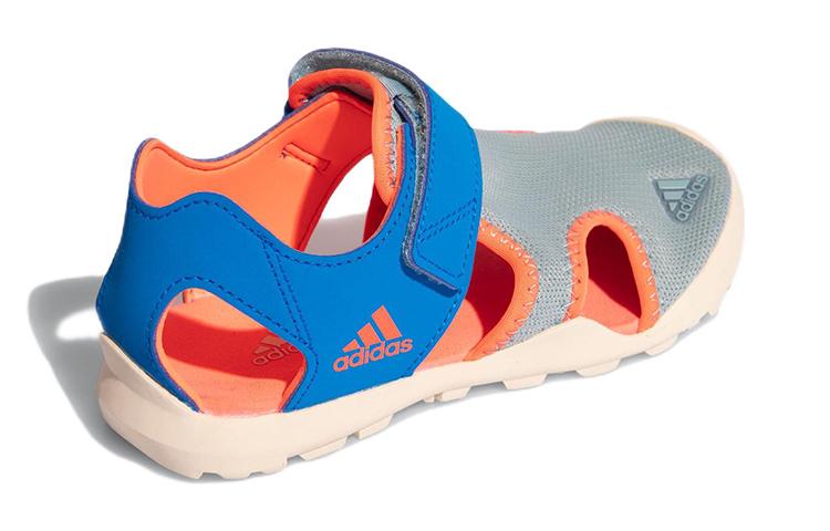 Adidas Captain Toey K Comfortable And Breathable Children's Sandals Gray Blue Kids' GY5088
