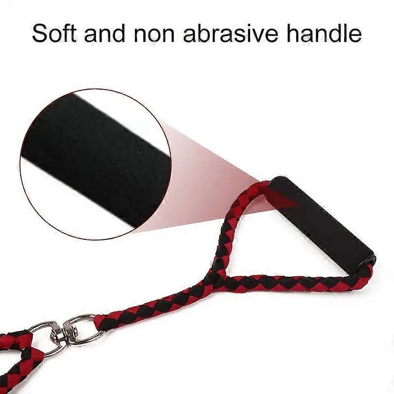 Pet DoubleTraction Rope For 2 Dogs, Hands-Free Dog Leash With Padded Handles, Reflective Stitches No Pull, Tangle-Free Design