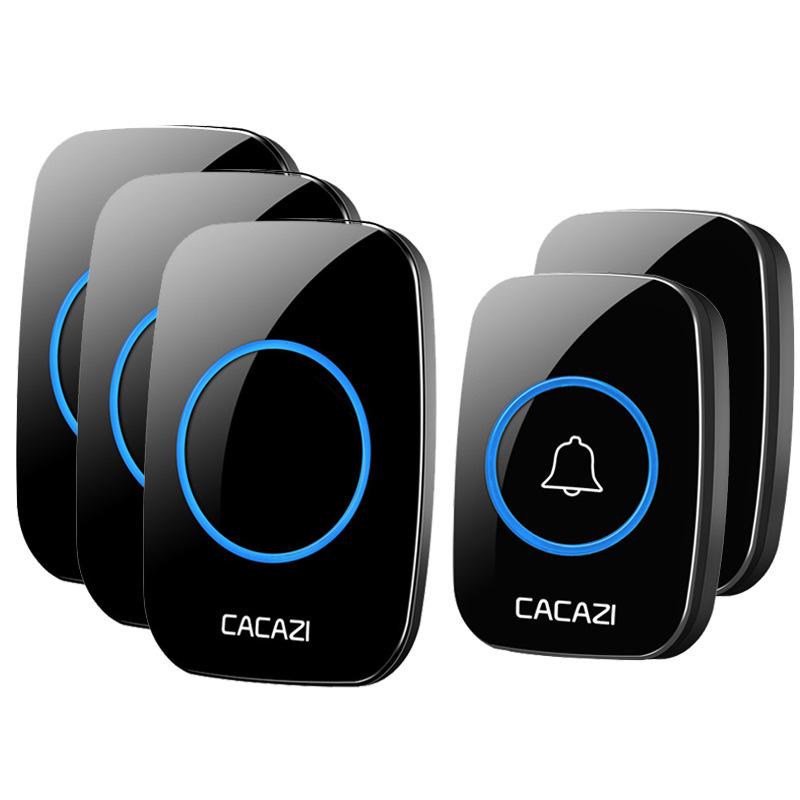Three-in-One Wireless Remote Doorbell with AC Music - EU/UK/US/AU Specifications