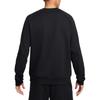 Nike Solid Color Casual Crew Neck Long Sleeve Sweatshirt Men Tops Black FZ0971-010